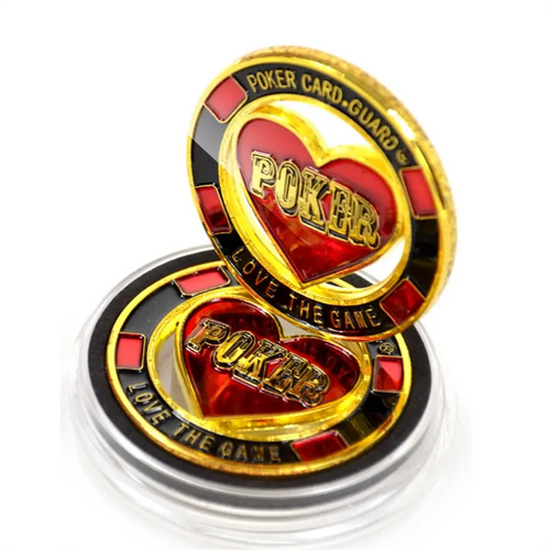 Casino Poker Card Guard Cover Protector LOVE THE GAME