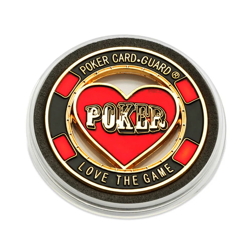 Casino Poker Card Guard Cover Protector LOVE THE GAME