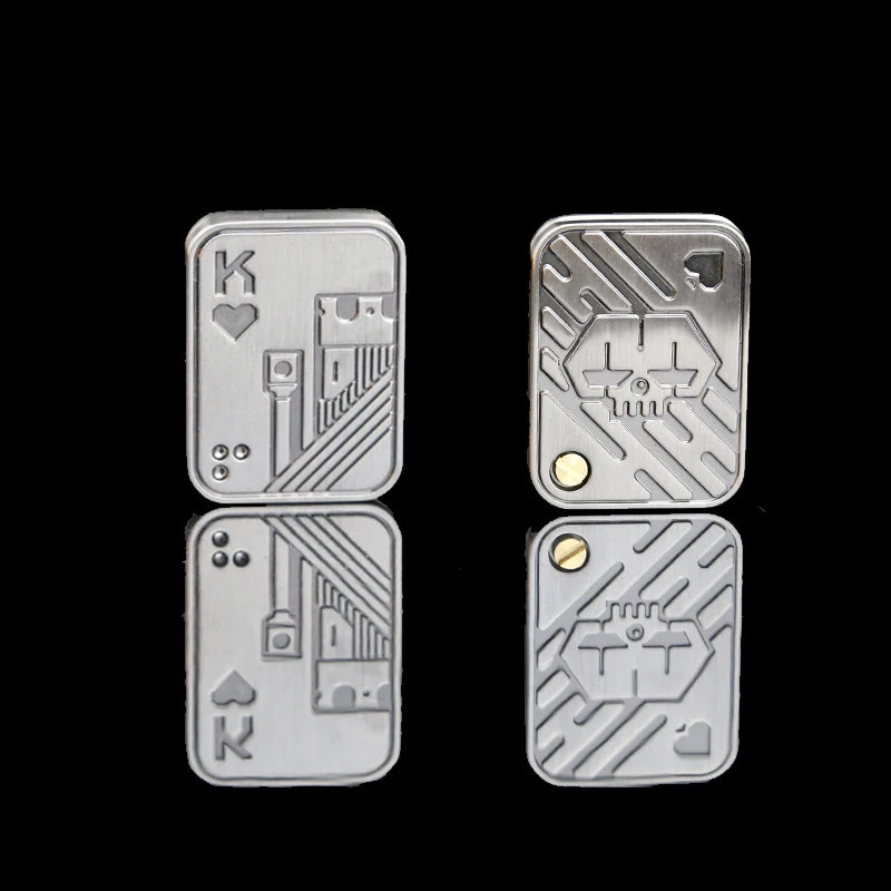 Magnetic Metal Skull Push Slider Stress Relief Toy