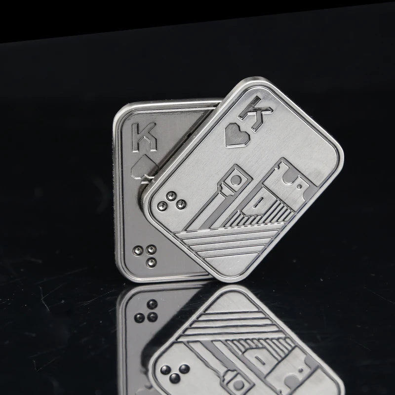 Magnetic Metal Skull Push Slider Stress Relief Toy